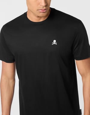 Basic Round Neck T-Shirt Skull