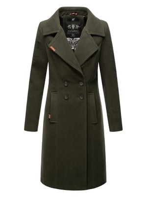 Navahoo Damen Trenchcoat Wooly – Premium Wintermantel mit Eleganter Passform