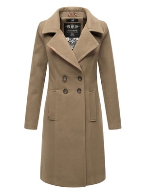 Navahoo Damen Trenchcoat Wooly – Premium Wintermantel mit Eleganter Passform