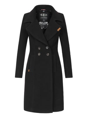 Navahoo Damen Trenchcoat Wooly – Premium Wintermantel mit Eleganter Passform