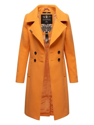 Navahoo Damen Trenchcoat Wooly – Premium Wintermantel mit Eleganter Passform
