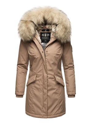 Navahoo Damen Winter Parka Cristal – Premium Kollektion mit Abnehmbarem Kunstfellkragen