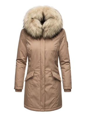 Navahoo Damen Winter Parka Cristal – Premium Kollektion mit Abnehmbarem Kunstfellkragen