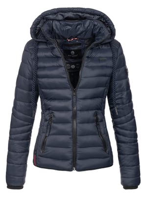 Navahoo Damen Steppjacke Lulana – Leicht, Stylisch & Abnehmbare Kapuze