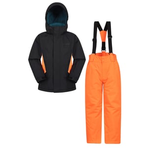 Mountain Warehouse - Skijacke und Hosen Set für Kinder (Orange)