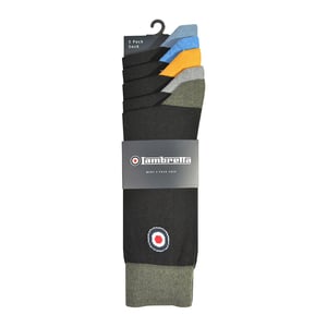Lambretta - Socken für Herren (5er-Pack) (Schwarz/Bunt)