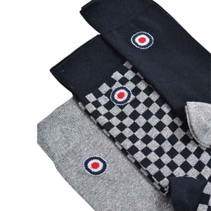 Lambretta - Socken für Herren (3er-Pack) (Grau/Marine)