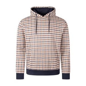 Aquascutum Active Iconic Club Check Beige Hoodie