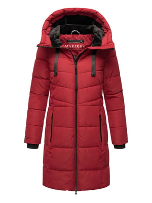 Marikoo Damen Winterjacke Natsukoo – warm, mit Teddyfell & Kapuze