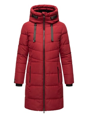 Marikoo Damen Winterjacke Natsukoo – warm, mit Teddyfell & Kapuze