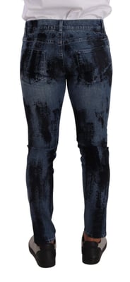 Farbklecks Skinny Jeans