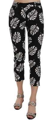 Dolce Gabbana Verkürzte Hose mit Blumenmuster