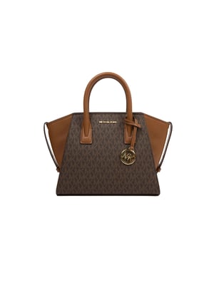 Michael Kors Avril Kleine Logo- und Leder-Umhängetasche