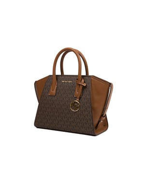 Michael Kors Avril Kleine Logo- und Leder-Umhängetasche