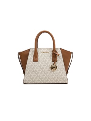 Michael Kors Avril Kleine Logo- und Leder-Umhängetasche