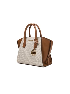 Michael Kors Avril Kleine Logo- und Leder-Umhängetasche