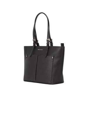 Michael Kors Jet Set Reise Mittelgroße Doppeltasche Tote Schwarz