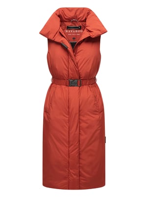 Navahoo Abendlied Damen lange Winter Weste – warm & stilvoll