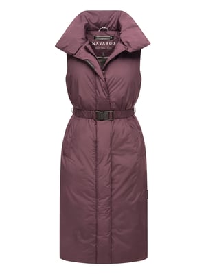 Navahoo Abendlied Damen lange Winter Weste – warm & stilvoll