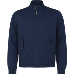Ben Sherman Signature Herren Dunkelblauer Harrington-Jacke
