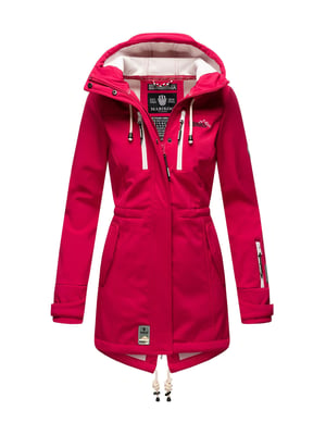 Marikoo lange Damen Steppjacke Abendsternchen mit abnehmbarer Kapuze