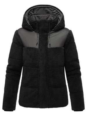 Marikoo Damen Teddy Puffer Jacke mit Kapuze & Reißverschluss – Kaguraa