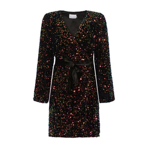 Teagan Wickelkleid in Schwarz