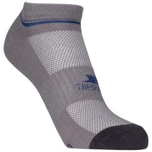 Trespass - "Isolate" Sneaker-Socken für Herren/Damen Unisex (2er-Pack) (Platin/Dunkelgrau)