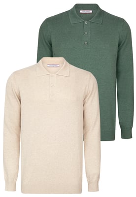 Pullover Pullover Mit Polo-Kragen 2Er-Pack