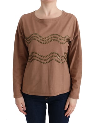 John Galliano Brauner Strickpullover