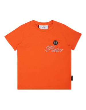 Jersey T-Shirt Round Neck Ss Italic Plein