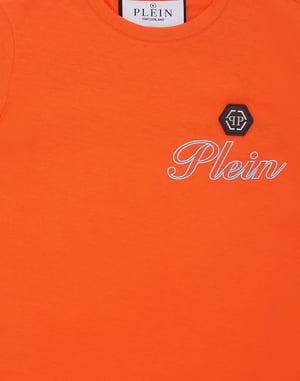 Jersey T-Shirt Round Neck Ss Italic Plein