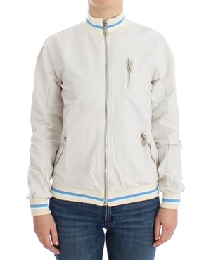 Zip-Up Strickjacke Casual Bomber
