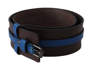 Leder Gürtel mit blauen Akzenten