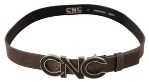 CNC-Logo-Gürtel mit Schnalle aus Leder