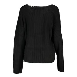 Crop-Pullover mit metallischen Details und Rippstrick