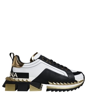 Portofino Sneaker WeißSchwarzGold