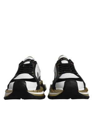 Portofino Sneaker WeißSchwarzGold