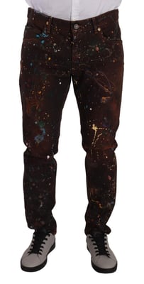 Farbspritzer-Jeans