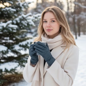 Damen-Autofahrerhandschuhe aus türkisgrünem italienischem Leder mit weichem Wollfutter, Winterknopfdesign und Knopfverschluss