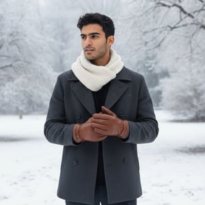 Herrenhandschuhe aus hellbraunem italienischem Leder mit warmem Wollfutter, ideal für Winter, Radfahren, Autofahren und Freizeit.