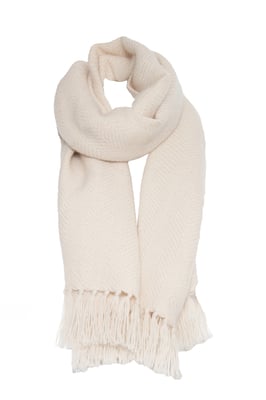 Jil Sander Strickschal mit Fransen