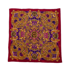 Atelier Versace Schal mit mehrfarbigem Barock-Print