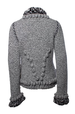 Alexander McQueen grauer Strickcardigan