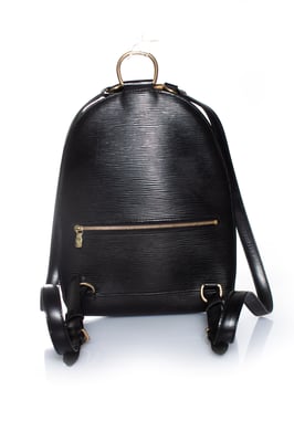 Louis Vuitton Epi Mabillon Tasche aus schwarzem Leder