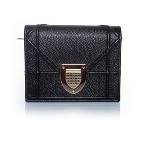 Dior Diorama Folio Geldbörse in Schwarz