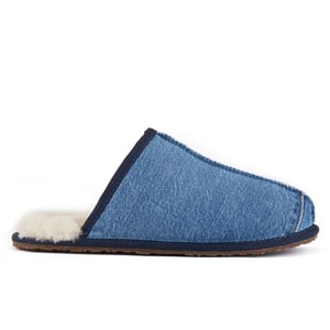 Herren-Denim-Mules mit geschlossenem Schaft