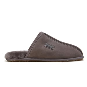 Geschlossene graue Herren-Mules