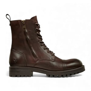 Windsorsmith Herren-Militärstiefel aus kastanienbraunem Leder - Willem