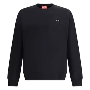 Diesel Sweatshirt Mit Kleinem Logo, Schwarz